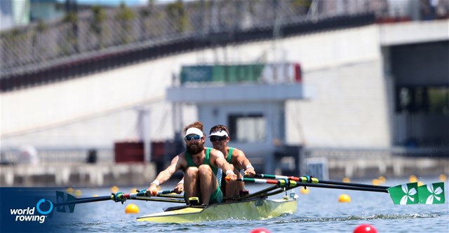 Fintan Mc Carthy (b), Paul O'Donovan (s), Lightweight Men's Double Sculls, Ireland, 2020 Olympic Games Regatta, Tokyo, Japan / World Rowing/Igor Meijer