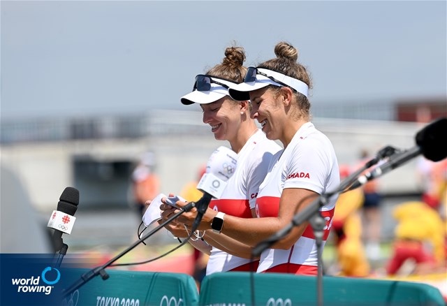 Gabrielle Smith (b), Jessica Sevick (s), Women's Double Sculls, Canada, 2020 Olympic Games Regatta, Tokyo, Japan / World Rowing/Detlev Seyb