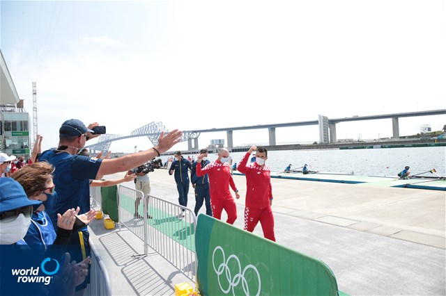 Martin Sinkovic (b), Valent Sinkovic (s), Men's Pair, Croatia, 2020 Olympic Games Regatta, Tokyo, Japan / World Rowing/Igor Meijer