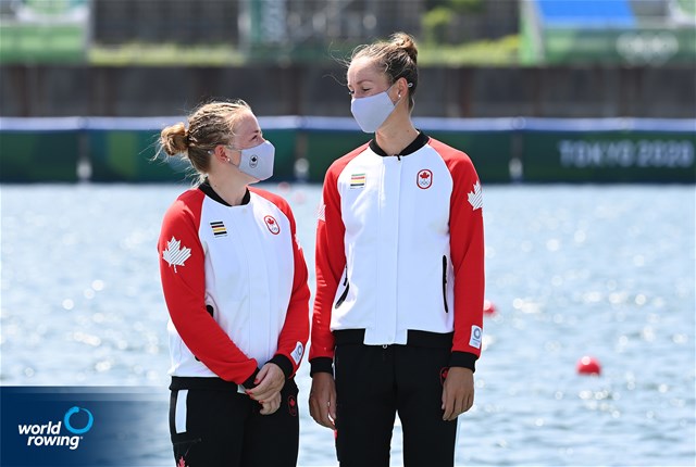 Caileigh Filmer (b), Hillary Janssens (s), Women's Pair, Canada, bronze, 2020 Olympic Games Regatta, Tokyo, Japan / World Rowing/Detlev Seyb