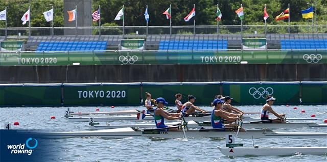 Valentina Rodini (b), Federica Cesarini (s), Lightweight Women's Double Sculls, Italy, 2020 Olympic Games Regatta, Tokyo, Japan / World Rowing/Detlev Seyb