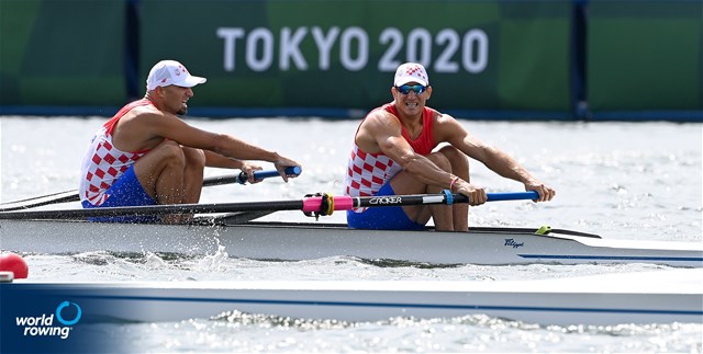 Martin Sinkovic (b), Valent Sinkovic (s), Men's Pair, Croatia, 2020 Olympic Games Regatta, Tokyo, Japan / World Rowing/Detlev Seyb