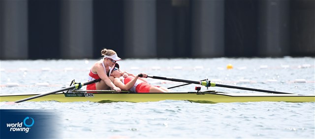 Caileigh Filmer (b), Hillary Janssens (s), Women's Pair, Canada, 2020 Olympic Games Regatta, Tokyo, Japan / World Rowing/Detlev Seyb