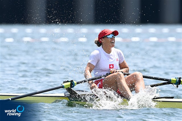 Jeanine Gmelin, Women's Single Sculls, Switzerland, 2020 Olympic Games Regatta, Tokyo, Japan / World Rowing/Detlev Seyb