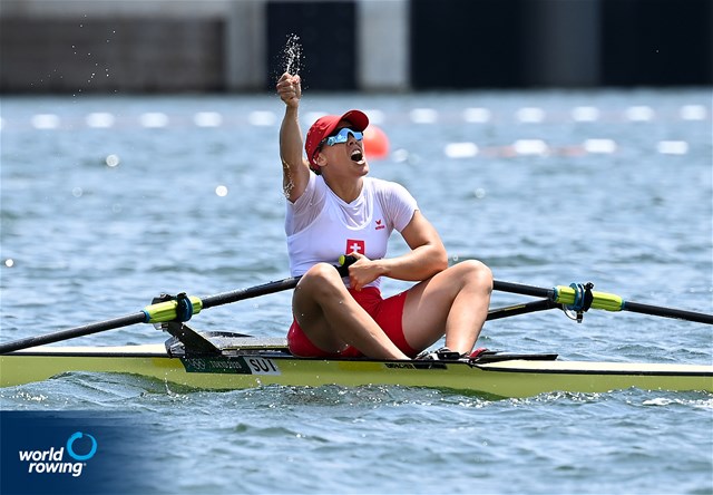 Jeanine Gmelin, Women's Single Sculls, Switzerland, 2020 Olympic Games Regatta, Tokyo, Japan / World Rowing/Detlev Seyb