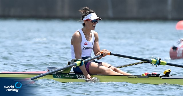 Magdalena Lobnig, Women's Single Sculls, Austria, 2020 Olympic Games Regatta, Tokyo, Japan / World Rowing/Detlev Seyb