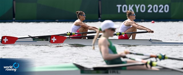 Patricia Merz (b), Frederique Rol (s), Lightweight Women's Double Sculls, Switzerland, 2020 Olympic Games Regatta, Tokyo, Japan / World Rowing/Detlev Seyb