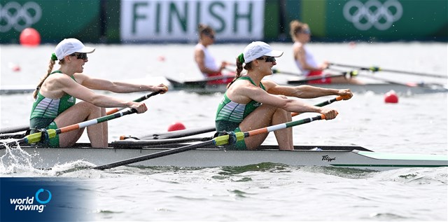 Aoife Casey (b), Margaret Cremen (s), Lightweight Women's Double Sculls, Ireland, 2020 Olympic Games Regatta, Tokyo, Japan / World Rowing/Detlev Seyb