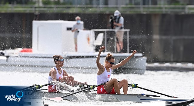 Patricia Merz (b), Frederique Rol (s), Lightweight Women's Double Sculls, Switzerland, 2020 Olympic Games Regatta, Tokyo, Japan / World Rowing/Detlev Seyb