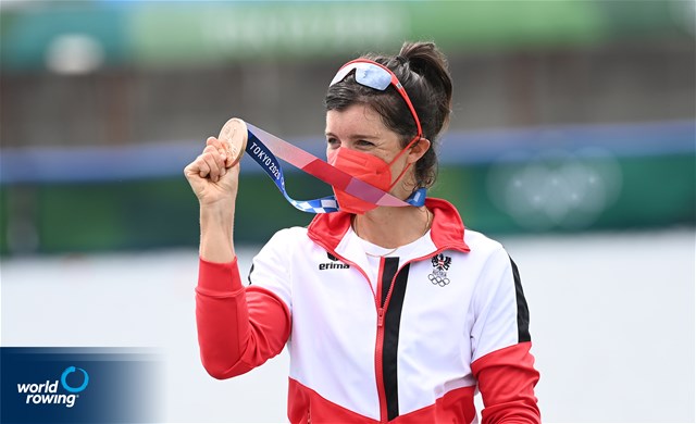 Magdalena Lobnig, Women's Single Sculls, Austria, 2020 Olympic Games Regatta, Tokyo, Japan / World Rowing/Detlev Seyb
