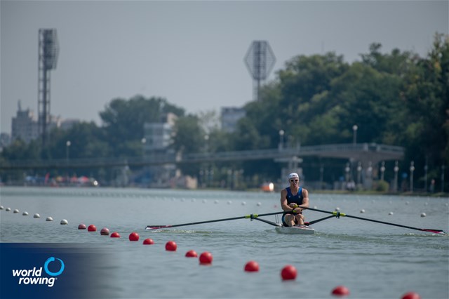 Isaiah Harrison, Men's Single Sculls, United States of America, 2021 World Rowing Junior Championships, Plovdiv, Bulgaria / World Rowing/Benedict Tufnell