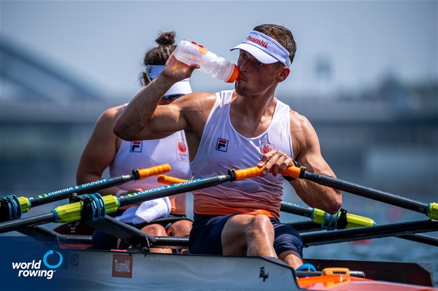 Corne De Koning (b), Annika Van Der Meer (s), PR2 Mixed double sculls, Netherlands, 2020 Paralympic Games Regatta, Tokyo, Japan / World Rowing/Benedict Tufnell