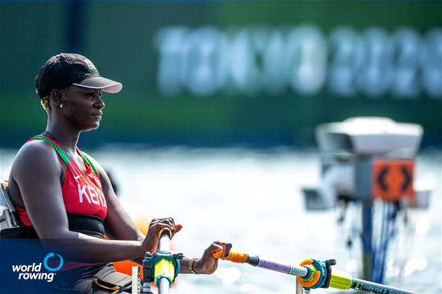 Asiya Mohamed Sururu, PR1 Womens Single Sculls, Kenya, 2020 Paralympic Games Regatta, Tokyo, Japan / World Rowing/Benedict Tufnell
