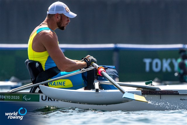 Roman Polianskyi, PR1 Mens Single Sculls, Ukraine, 2020 Paralympic Games Regatta, Tokyo, Japan / World Rowing/Benedict Tufnell