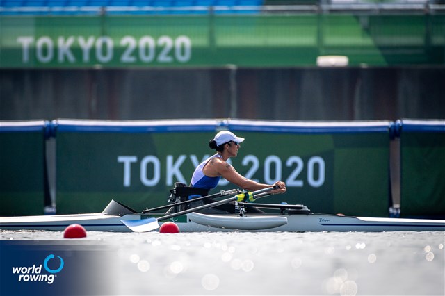 Moran Samuel, PR1 Womens Single Sculls, Israel, 2020 Paralympic Games Regatta, Tokyo, Japan / World Rowing/Benedict Tufnell