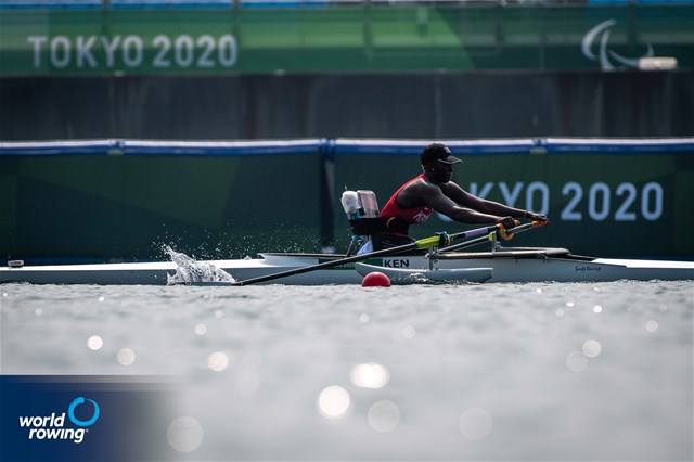 Asiya Mohamed Sururu, PR1 Womens Single Sculls, Kenya, 2020 Paralympic Games Regatta, Tokyo, Japan / World Rowing/Benedict Tufnell