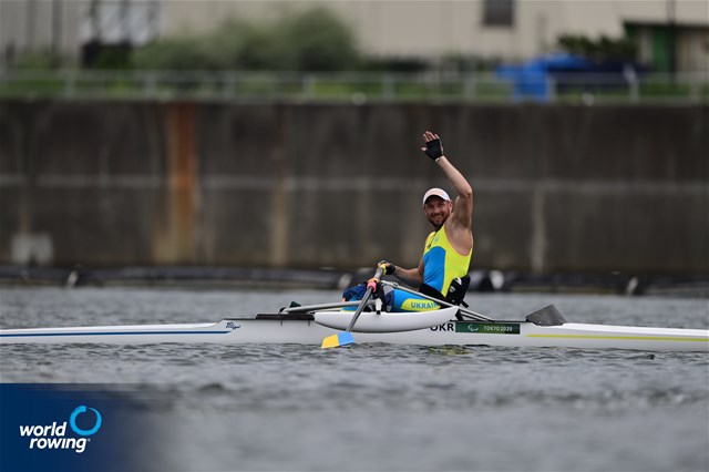 Roman Polianskyi, PR1 Mens Single Sculls, Ukraine, 2020 Paralympic Games Regatta, Tokyo, Japan / World Rowing/Benedict Tufnell