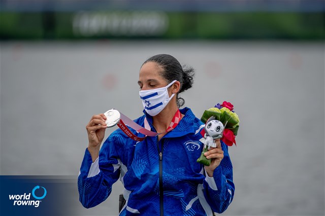 Moran Samuel, PR1 Womens Single Sculls, Israel, 2020 Paralympic Games Regatta, Tokyo, Japan / World Rowing/Benedict Tufnell