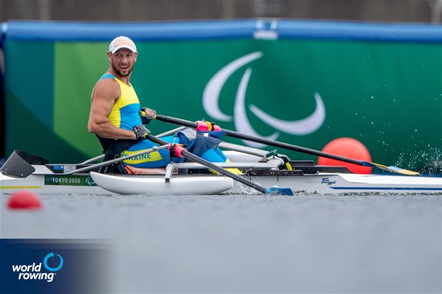 Roman Polianskyi, PR1 Mens Single Sculls, Ukraine, 2020 Paralympic Games Regatta, Tokyo, Japan / World Rowing/Benedict Tufnell
