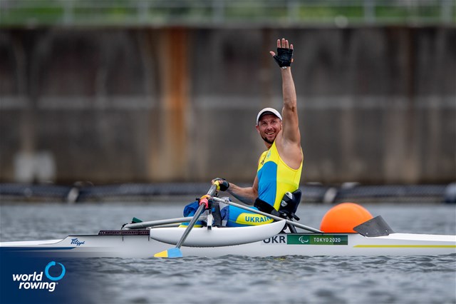 Roman Polianskyi, PR1 Mens Single Sculls, Ukraine, 2020 Paralympic Games Regatta, Tokyo, Japan / World Rowing/Benedict Tufnell