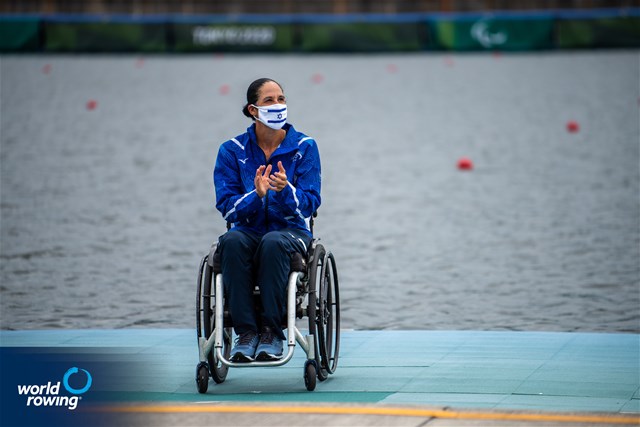 Moran Samuel, PR1 Womens Single Sculls, Israel, Silver, 2020 Paralympic Games Regatta, Tokyo, Japan / World Rowing/Benedict Tufnell