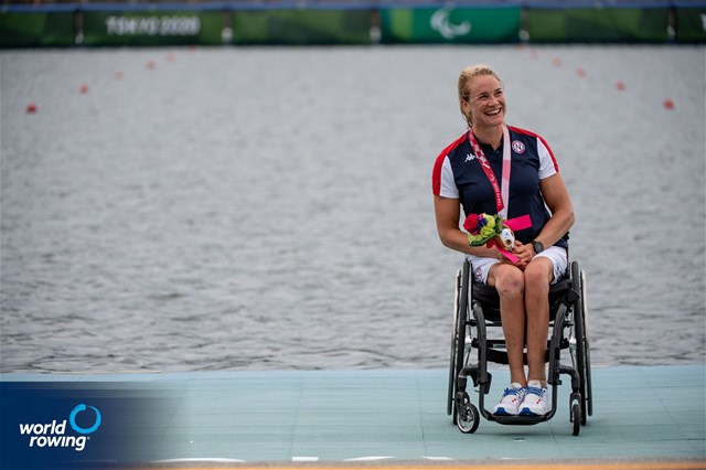 Birgit Skarstein, PR1 Womens Single Sculls, Norway, 2020 Paralympic Games Regatta, Tokyo, Japan / World Rowing/Benedict Tufnell
