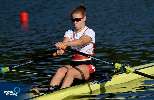 Olivia Nacht, Lightweight Women's Single Sculls, Switzerland, 2021 European Rowing Under 23 Championships, Kruszwica, Poland / Detlev Seyb/MyRowingPhoto.com