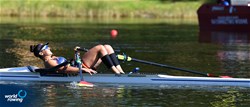 Esther Briz Zamorano, Women's Single Sculls, Spain, 2021 European Rowing Under 23 Championships, Kruszwica, Poland / Detlev Seyb/MyRowingPhoto.com