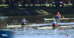 Emil Neykov, Men's Single Sculls, Bulgaria, 2021 European Rowing Under 23 Championships, Kruszwica, Poland / Detlev Seyb/MyRowingPhoto.com