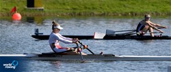 Lara Tiefenthaler, Lightweight Women's Single Sculls, Austria, 2021 European Rowing Under 23 Championships, Kruszwica, Poland / Detlev Seyb/MyRowingPhoto.com