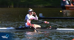 Lara Tiefenthaler, Lightweight Women's Single Sculls, Austria, 2021 European Rowing Under 23 Championships, Kruszwica, Poland / Detlev Seyb/MyRowingPhoto.com