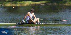Lars Benske, Lightweight Men's Single Sculls, Norway, 2021 European Rowing Under 23 Championships, Kruszwica, Poland / Detlev Seyb/MyRowingPhoto.com