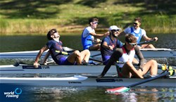 Samet Kaban (b), Denizhan Aydin (s), Lightweight Men's Pair, Turkey, 2021 European Rowing Under 23 Championships, Kruszwica, Poland / Detlev Seyb/MyRowingPhoto.com