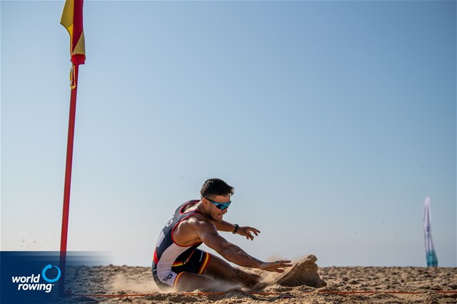 Ander Martin (b), Mixed Double, Spain, 2021 World Rowing Coastal Championships, Oeiras, Portugal / World Rowing/Benedict Tufnell