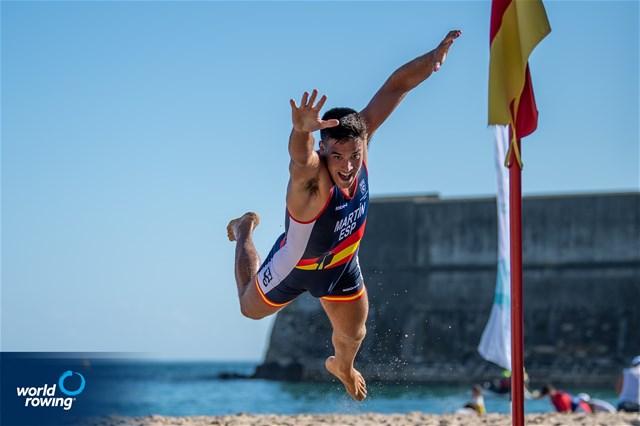 Ander Martin (b), Mixed Double, Spain, 2021 World Rowing Coastal Championships, Oeiras, Portugal / World Rowing/Benedict Tufnell