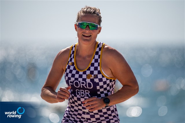Emily Ford (s), Mixed Double, Great Britain, 2021 World Rowing Coastal Championships, Oeiras, Portugal / World Rowing/Benedict Tufnell