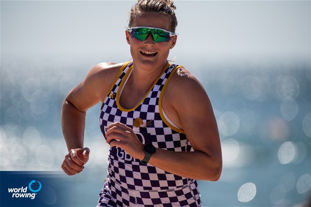 Emily Ford (s), Mixed Double, Great Britain, 2021 World Rowing Coastal Championships, Oeiras, Portugal / World Rowing/Benedict Tufnell