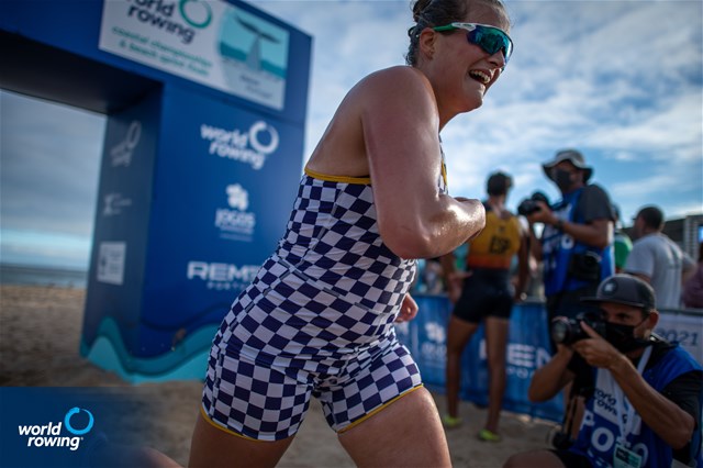 Emily Ford (s), Mixed Double, Great Britain, 2021 World Rowing Coastal Championships, Oeiras, Portugal / World Rowing/Benedict Tufnell