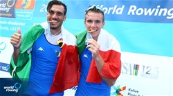Matteo Lodo (b), Giuseppe Vicino (s), Italy, gold, Men's Pair, A-Final, 2017 World Rowing Championships, Sarasota-Bradenton, USA