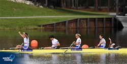 Grace Clough (b), Giedre Rakauskaite, Oliver Stanhope, James C. Fox (s), Anna Corderoy (c), Great Britain, gold,  PR3 Mixed coxed four, A-Final, 2017 World Rowing Championships, Sarasota-Bradenton, USA