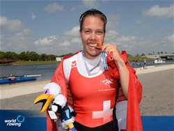 Jeannine Gmelin, Switzerland, gold, Women's Single Sculls, A-Final, 2017 World Rowing Championships, Sarasota-Bradenton, USA