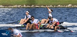 Miroslaw Zietarski (b), Mateusz Biskup (s), Poland, silver, Men's Double Sculls, A-Final, 2017 World Rowing Championships, Sarasota-Bradenton, USA