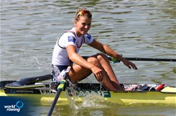 A-Final, Laura Tarantola, Lightweight Women's Single Sculls, France, 2018 World Rowing Championships, Plovdiv, Bulgaria