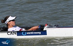 A-Final, Laura Court (c), PR3 Mixed Coxed Four , Canada, 2018 World Rowing Championships, Plovdiv, Bulgaria