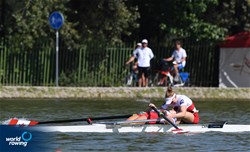 A-Final, Caileigh Filmer (b), Hillary Janssens (s), Women's Pair, Canada, 2018 World Rowing Championships, Plovdiv, Bulgaria
