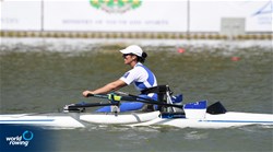 A-Final, Moran Samuel, PR1 Womens Single Sculls, Israel, 2018 World Rowing Championships, Plovdiv, Bulgaria