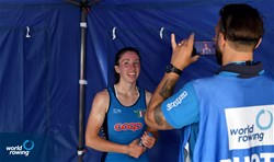 Aurora Spirito, Women's Single Sculls, Italy, Silver, 2022 European Rowing Under 19 Championships, Varese, Italy / Detlev Seyb/MyRowingPhoto.com