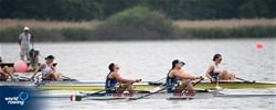 Angelica Erpini (b), Francesca Rubeo (s), Women's Double Sculls, Italy, 2022 European Rowing Under 19 Championships, Varese, Italy / Detlev Seyb/MyRowingPhoto.com