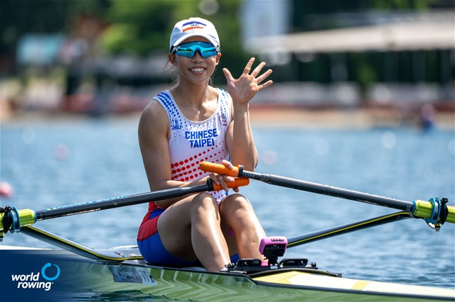 Yi-Ting Huang, Women's Single Sculls, Chinese Taipei, 2022 World Rowing Cup I, Belgrade, Serbia / World Rowing/Benedict Tufnell