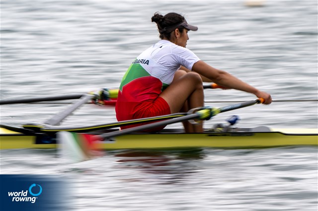Desislava Angelova, Women's Single Sculls, Bulgaria, 2022 World Rowing Cup I, Belgrade, Serbia / World Rowing/Benedict Tufnell